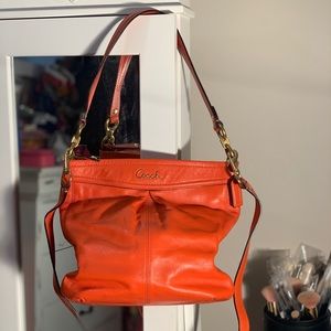 Orange Coach Crossbody